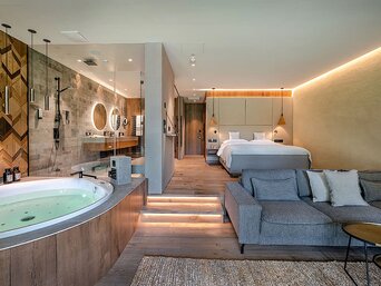 Dorfsuite im Hotel Gmachl - Großzügig mit viel Privatsphäre. Gartenblick. Privater SPA. | © Hotel Gmachl GmbH