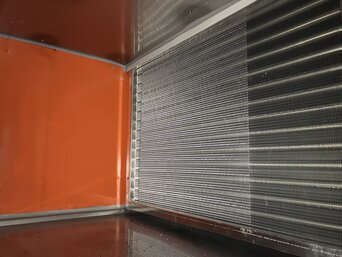 ...sind nun energiesparende und umweltschonende, weil mit wasserbetriebene, Kühlregister im Einsatz. | © bösch heizung.klima.lüftung