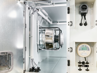 EC-Ventilatoren Standardausführung für die Zuluft. | © bösch - heizung.klima.lüftung
